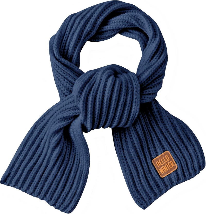 Hello Winter Kids Scarf Winter Neck Warmer Toddler Neck Scarf Girls Thick Scarves Boys Warm Neck Warp 2-12 Years - Image 1